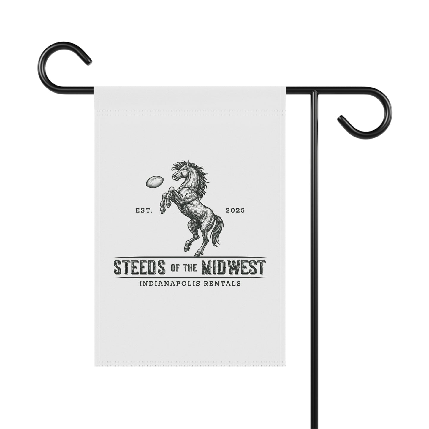 Midwest Horse Garden Banner, Outdoor Decor, Yard Flag, Home & Garden Decoration, Gifts for Horse Lovers, Farmhouse Style