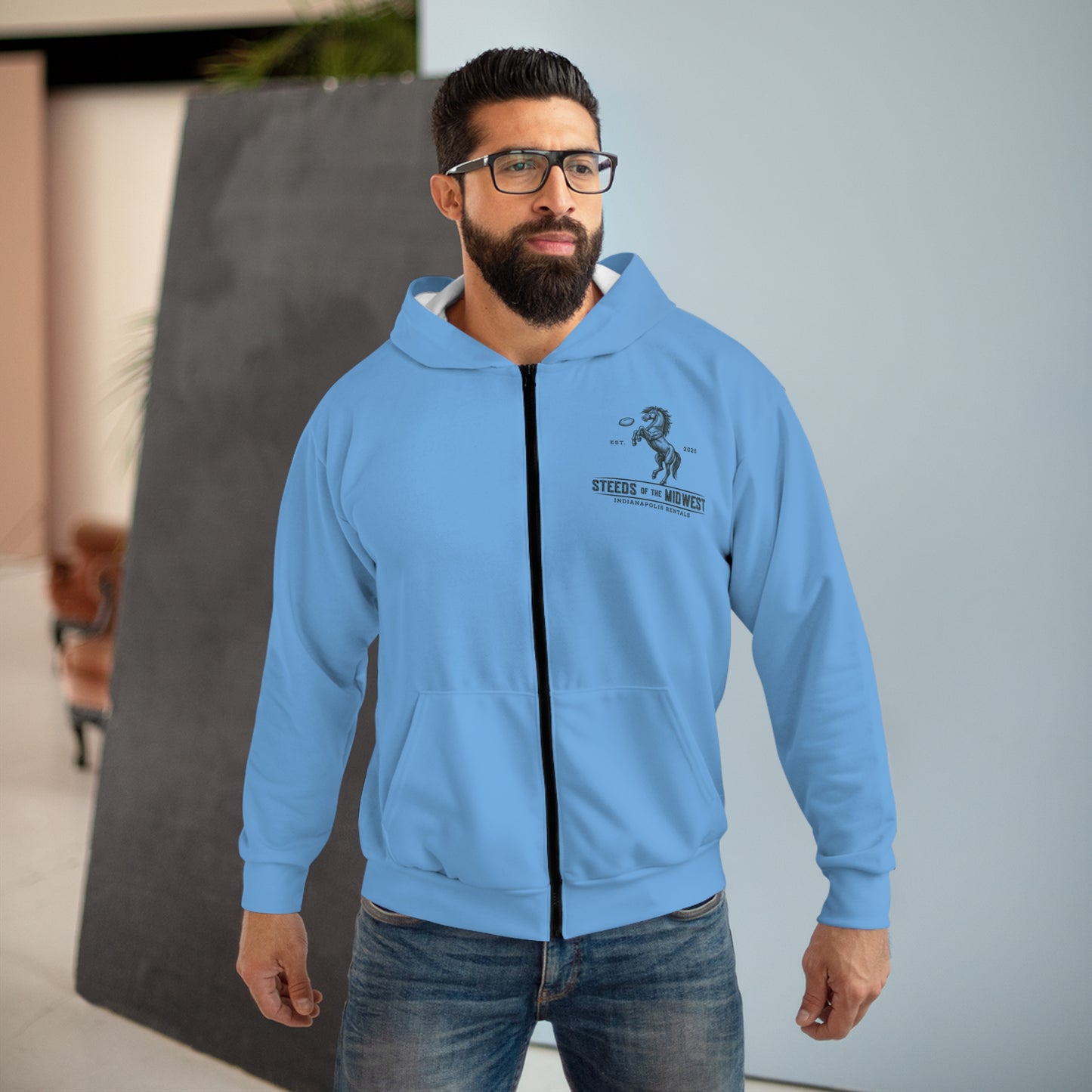 Steeds of the Midwest - Premium Zip Hoodie