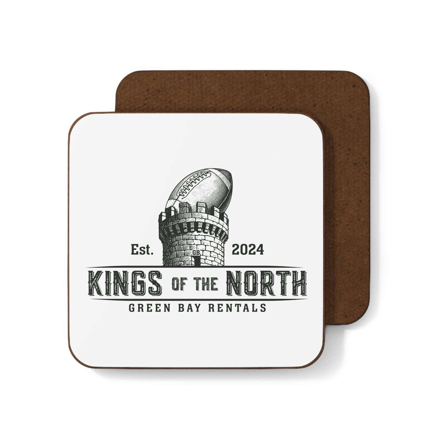Kings of the North Hardboard Coaster | Game Day Decor | Unique Gift for Football Fans