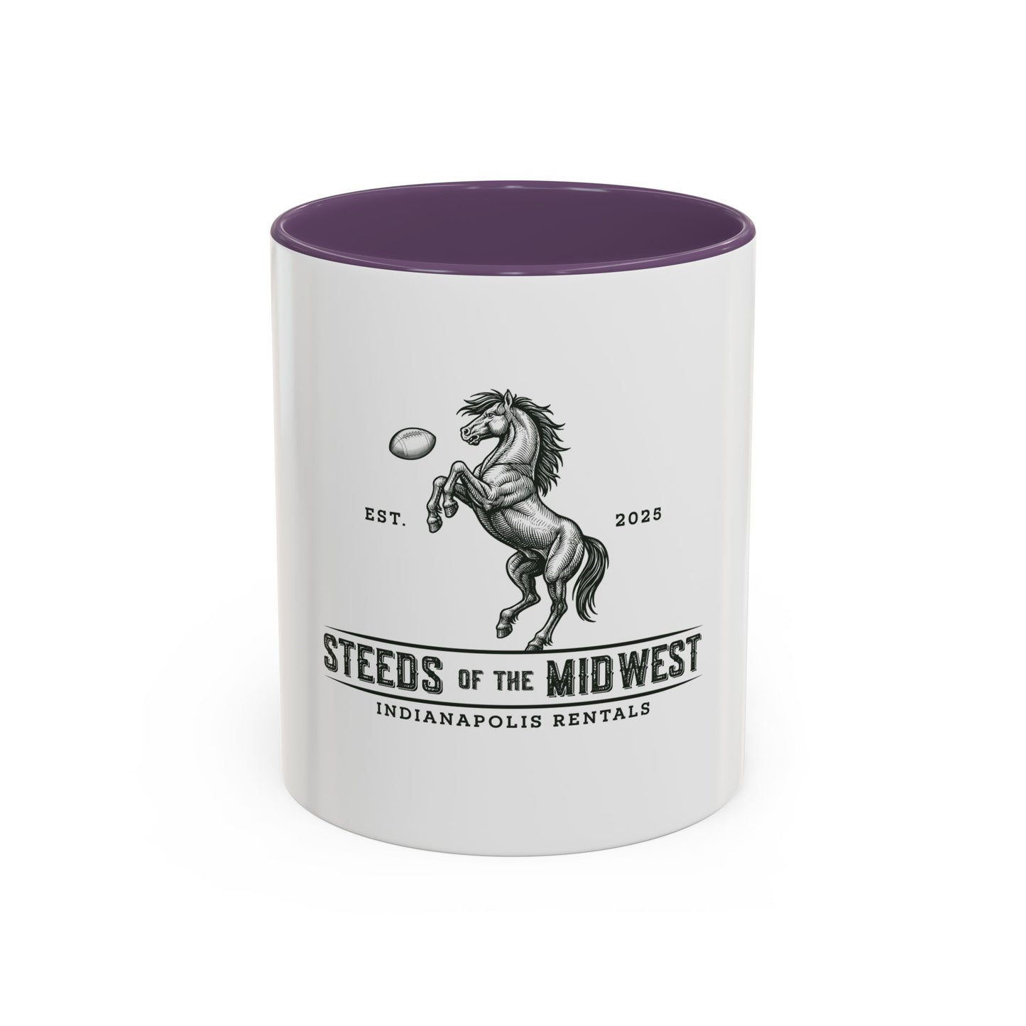 Steeds of the Midwest Horse Coffee Mug, Equestrian Gift, Unique Coffee Cup, Animal Lover Mug, Black Handle Ceramic Mug, Home Barista Gift