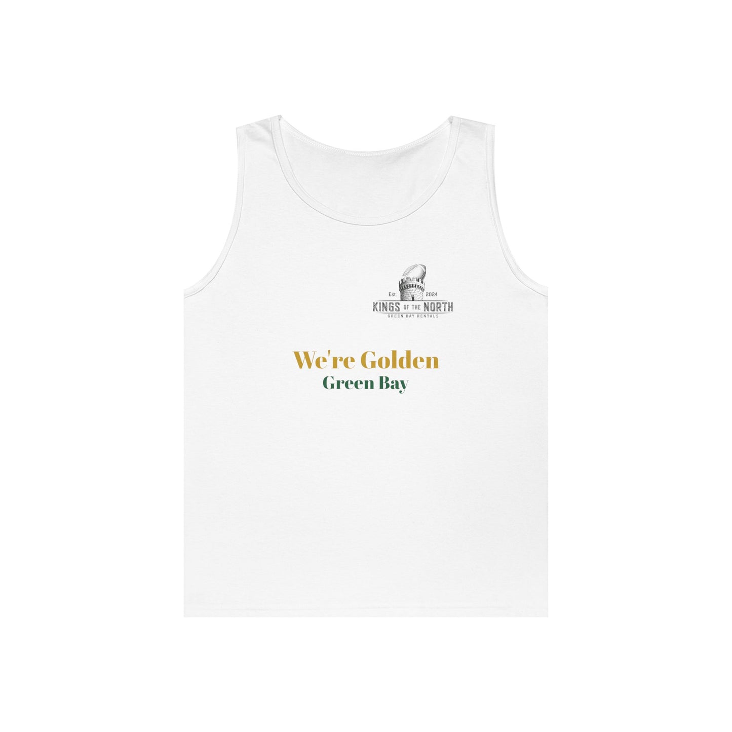 We're Golden Green Bay Unisex Heavy Cotton Tank Top