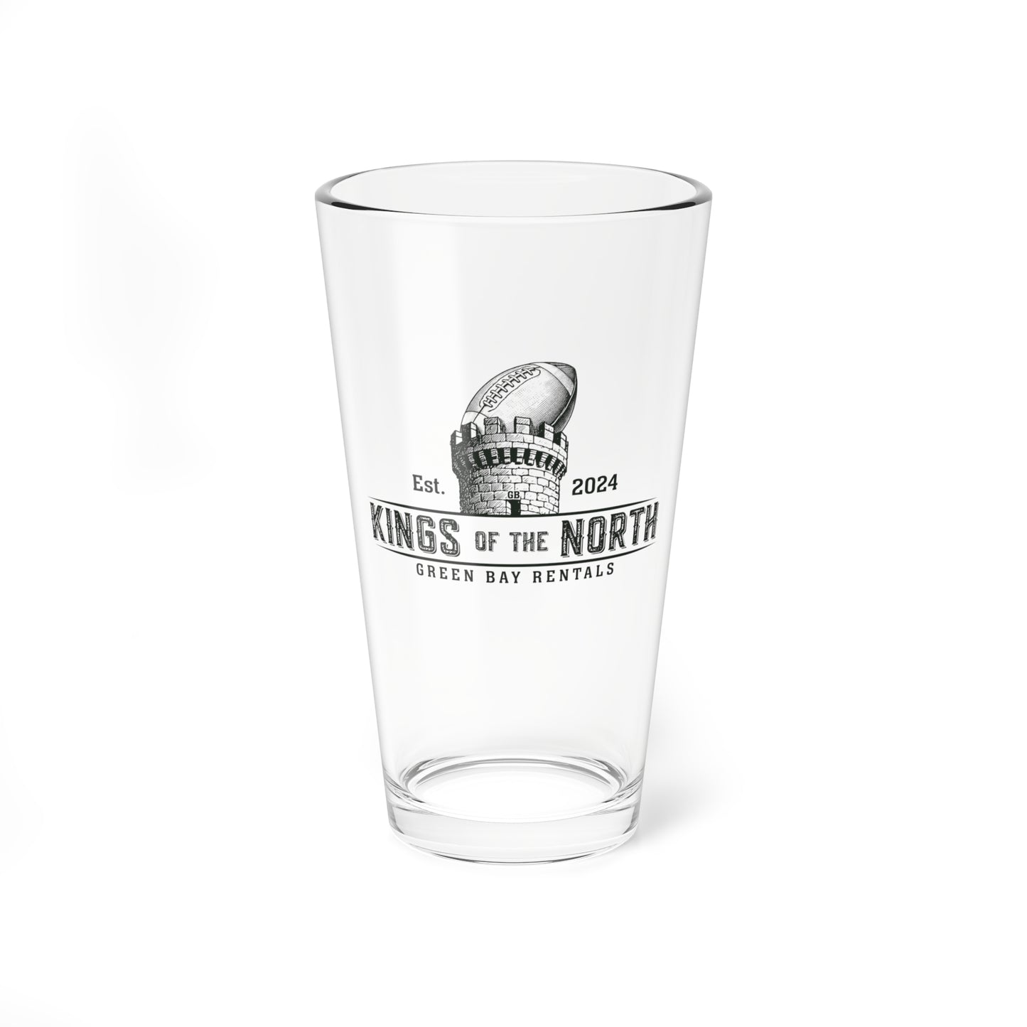 Kings of the North 16oz Mixing Glass - Perfect for Game Day Celebrations