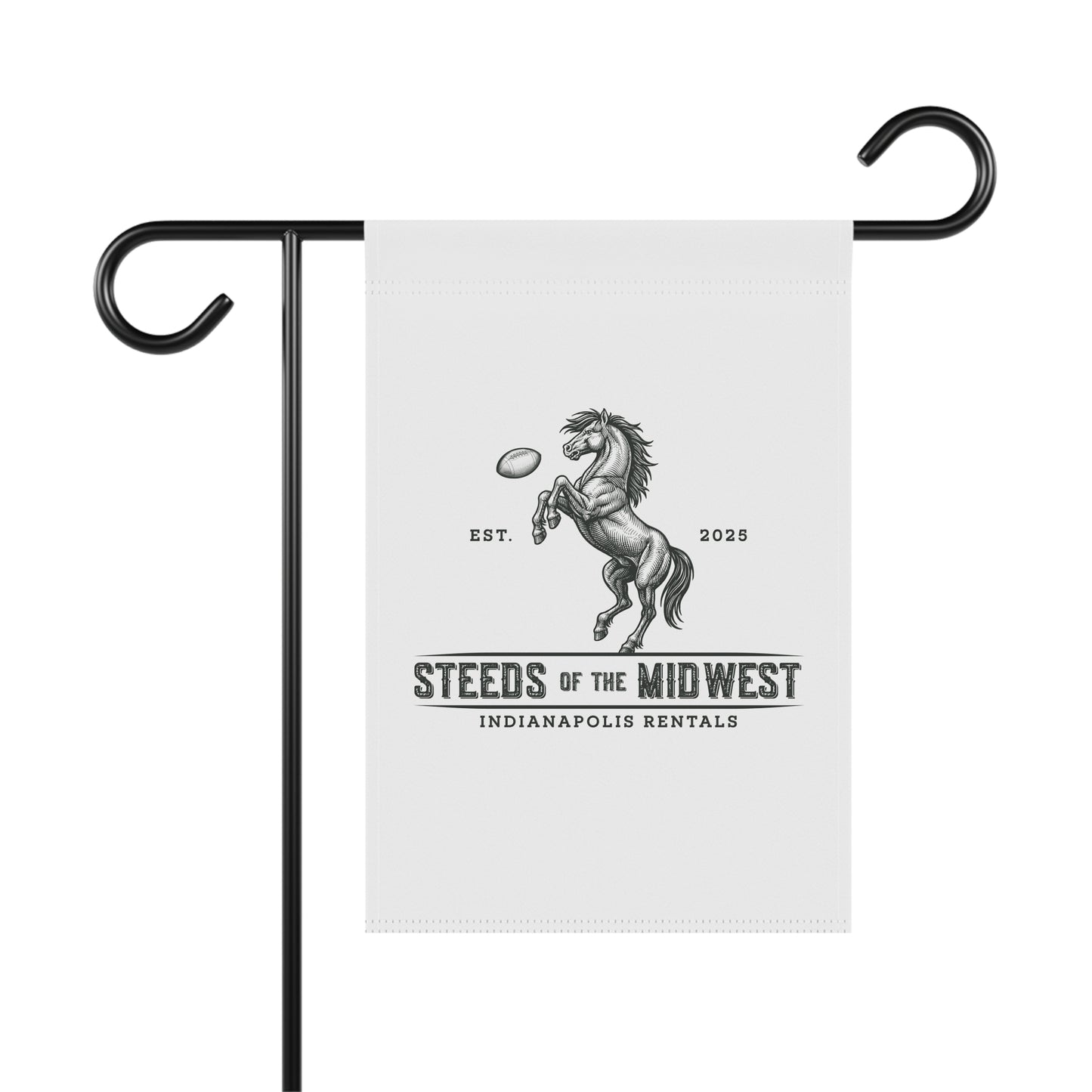 Midwest Horse Garden Banner, Outdoor Decor, Yard Flag, Home & Garden Decoration, Gifts for Horse Lovers, Farmhouse Style
