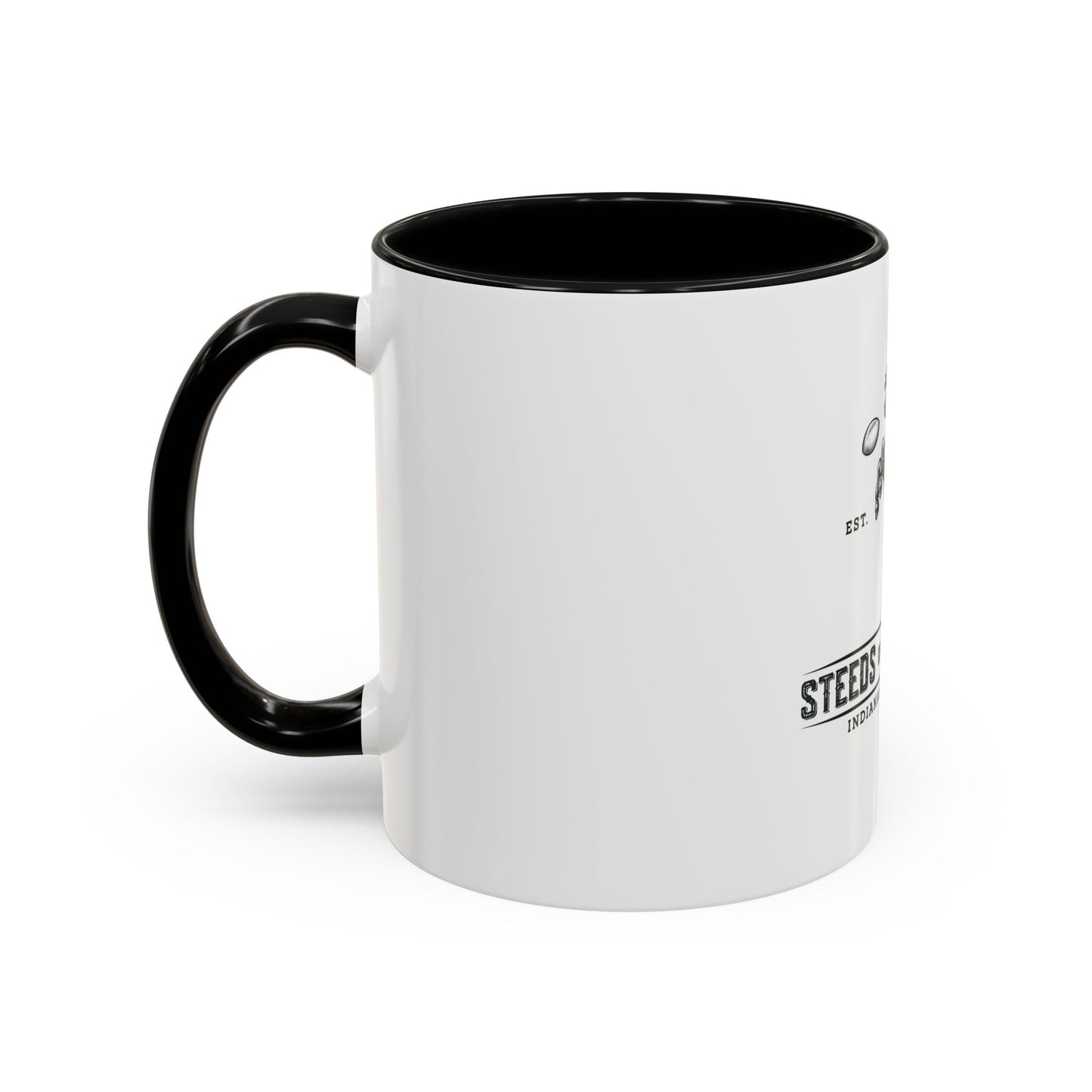 Steeds of the Midwest Horse Coffee Mug, Equestrian Gift, Unique Coffee Cup, Animal Lover Mug, Black Handle Ceramic Mug, Home Barista Gift