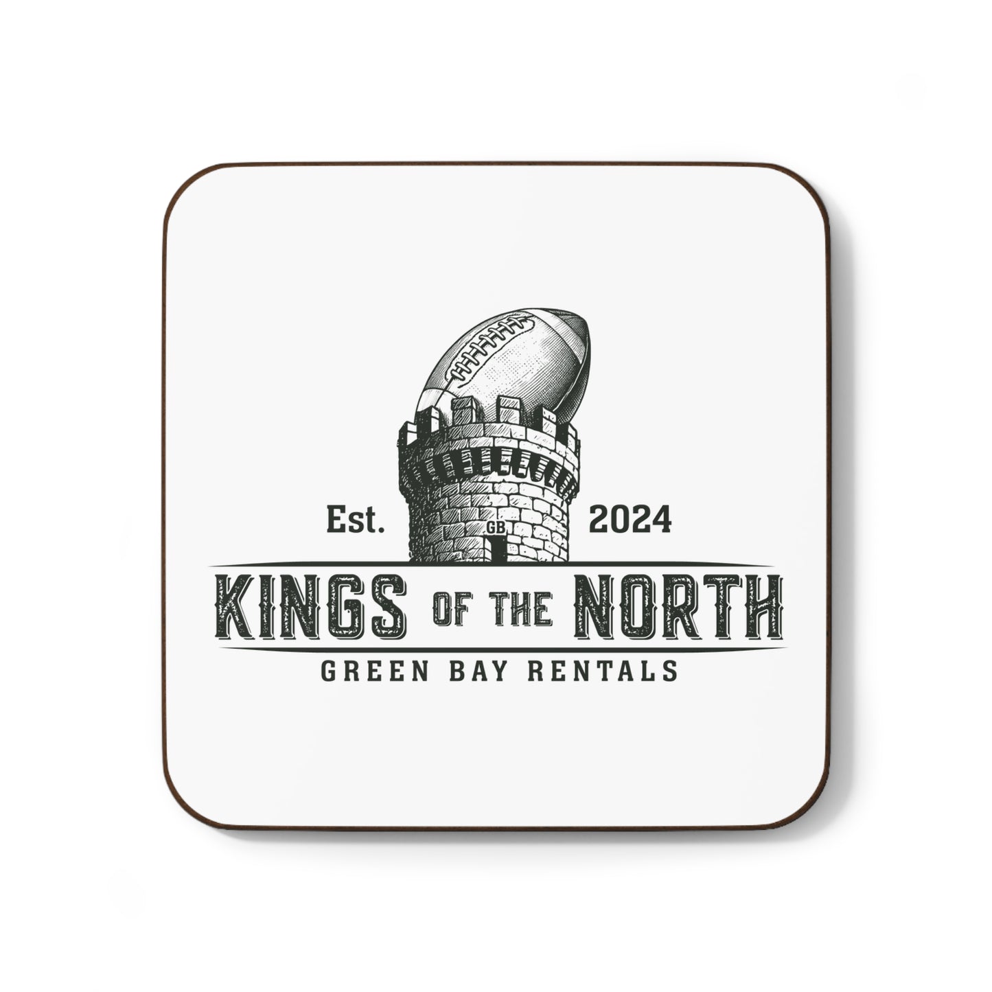 Kings of the North Hardboard Coaster | Game Day Decor | Unique Gift for Football Fans