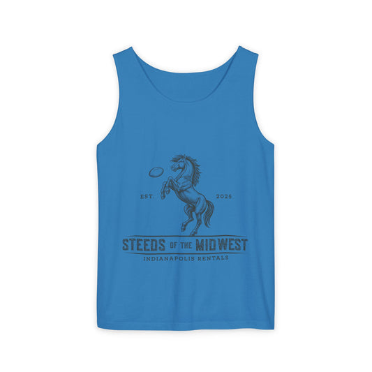 Unisex Tank Top - Steeds of the Midwest, Casual Summer Apparel, Men's and Women's Fashion, Horse Lover Gift, Cool Graphic Tee