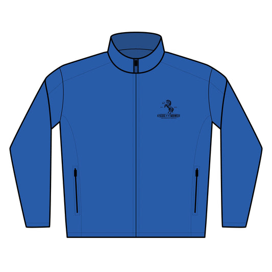 Embroidered Soft Shell Jacket — Steeds of the Midwest - Men's Lightweight Windproof Coat with Logo